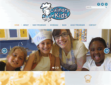 Tablet Screenshot of culinarykidsns.com